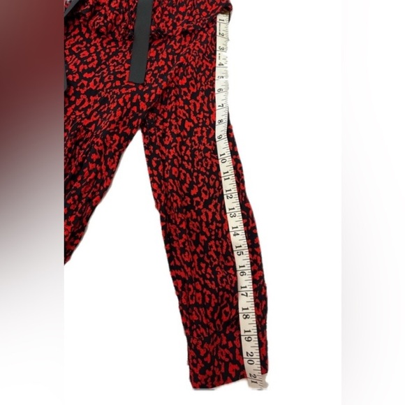 Zara dark Red‎ Animal Print Tiered Ruffle Babydoll dress XS coquette lolita - Picture 12 of 16